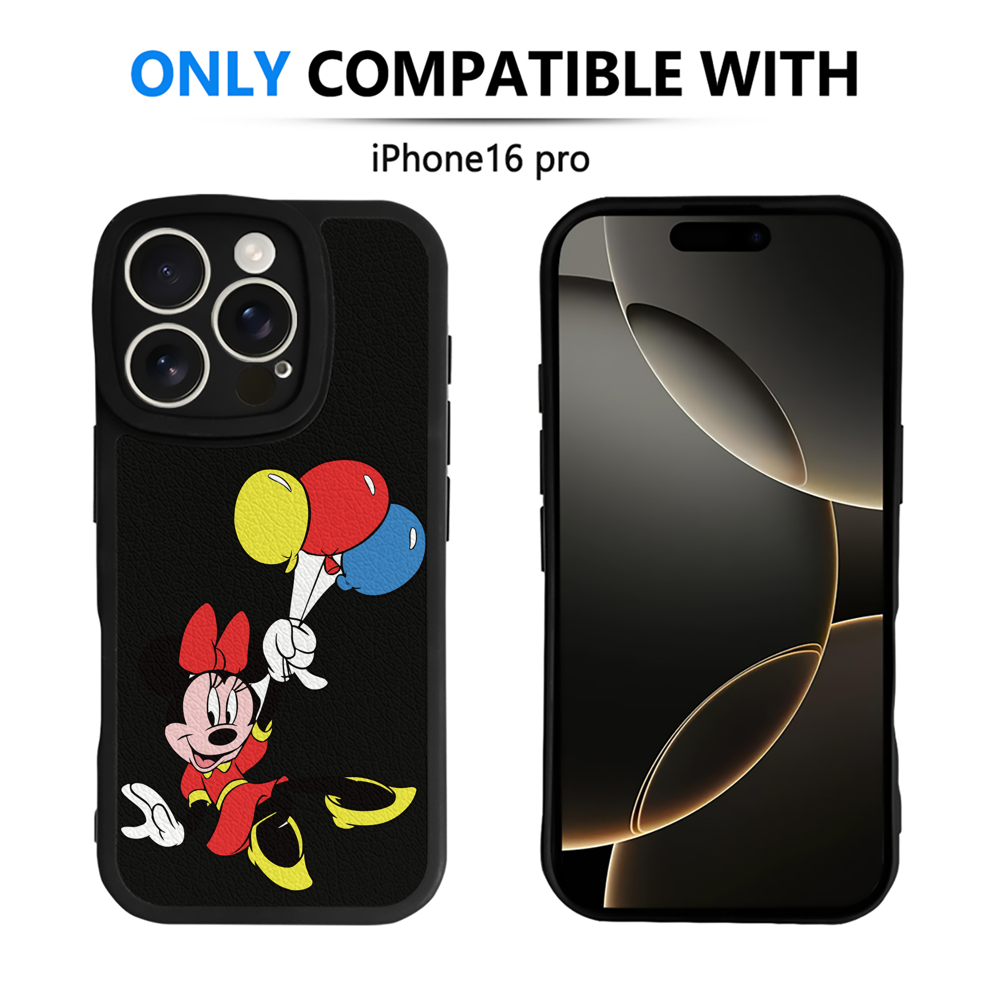 （画像用） ミッキーマウス Mickey Mouse 【iPhone 16シリーズ対応】シリコンスマホケース（レザー調） 材質：シリコン